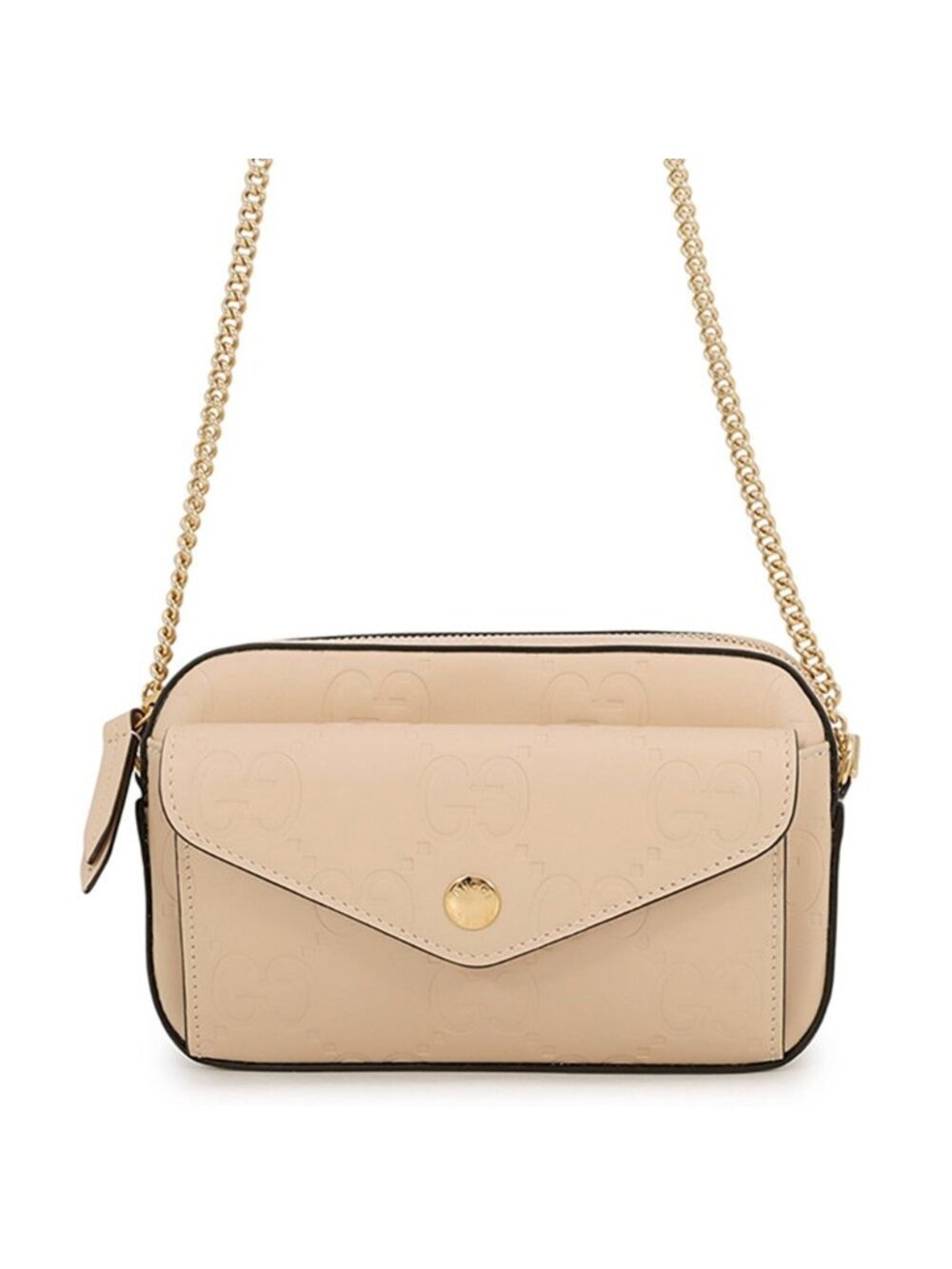 Gucci Chain Shoulder Bag GG Super Mini Leather